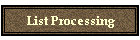 List Processing
